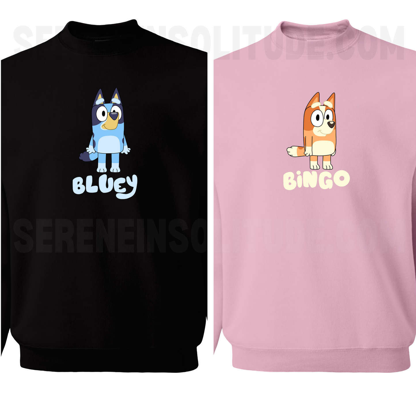 Bluey and Bingo Matching Sweatshirts