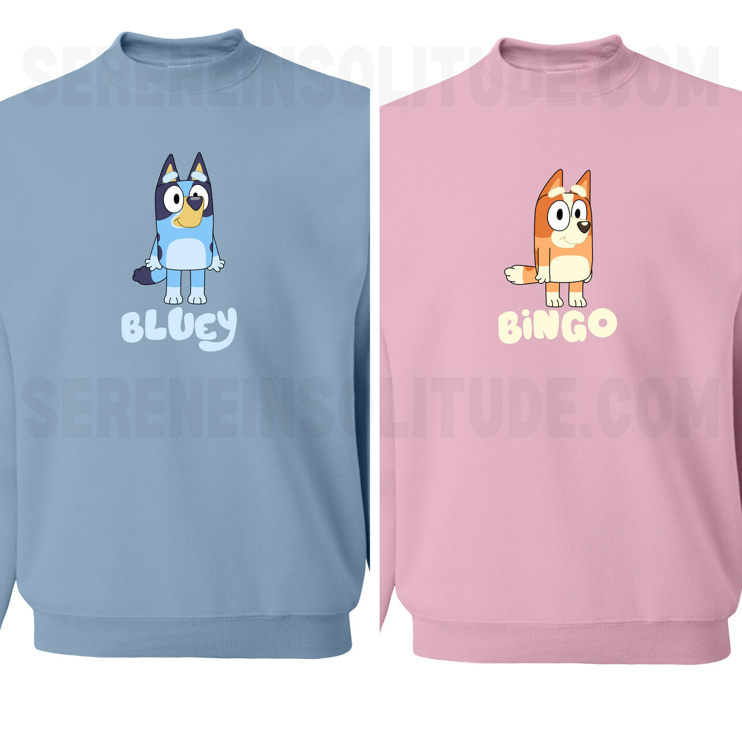 Bluey and Bingo Matching Sweatshirts