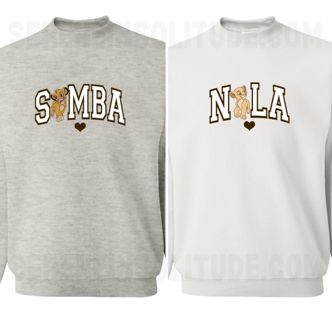 Lion Love Matching Sweatshirts