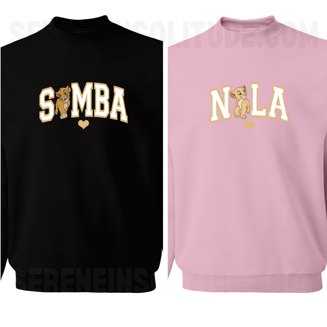 Lion Love Matching Sweatshirts