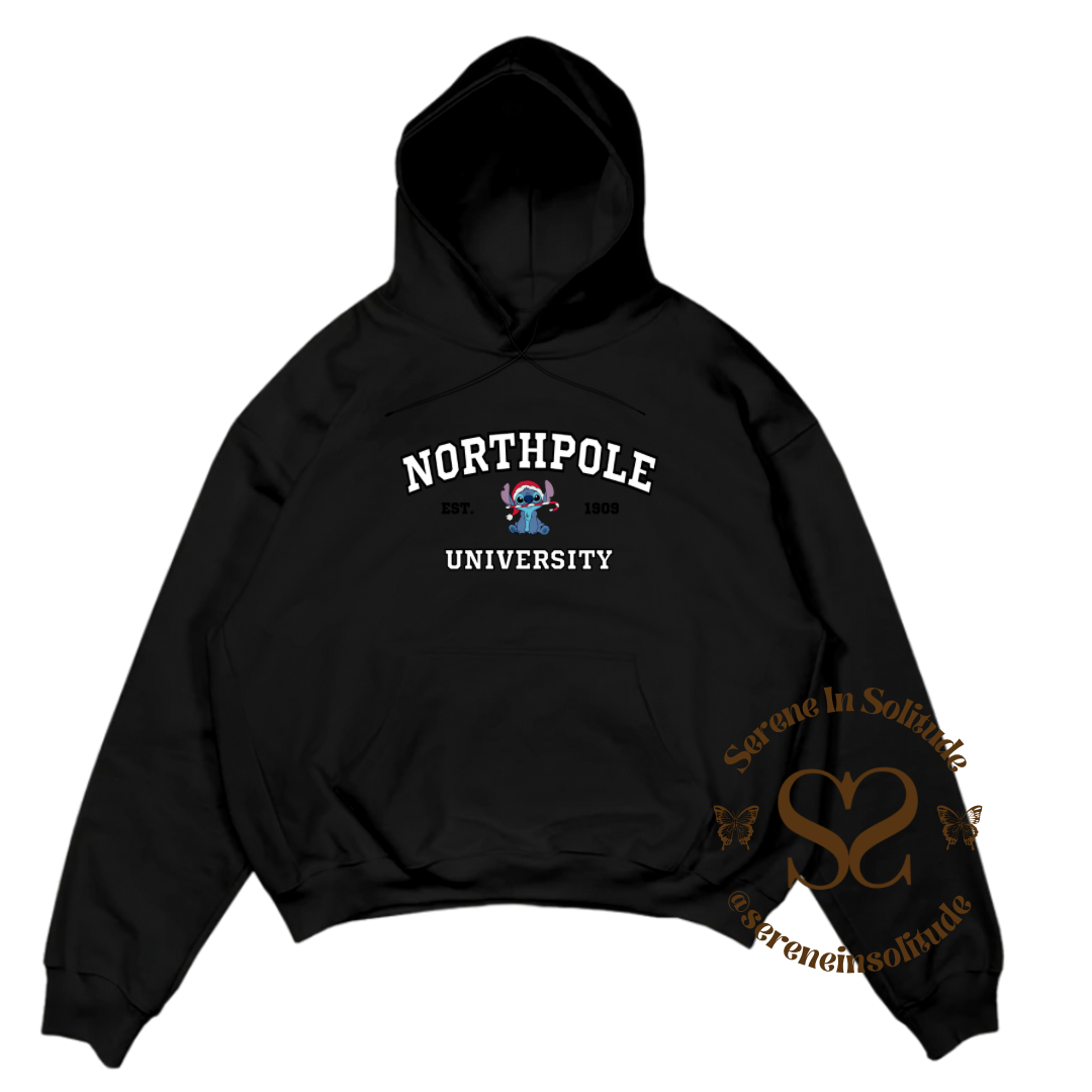 North Pole Uni Stitch Sweatshirt/Hood