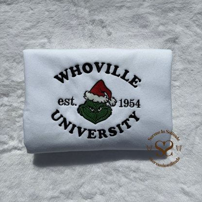 Embroidered Whoville Sweatshirt/Hood