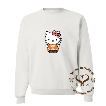 Gingerbread Kitty Sweatshirt/Hood