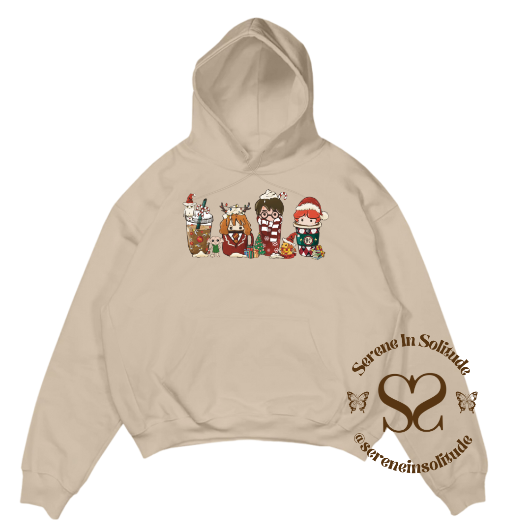 Christmas Potter Coffee Sweatshirt/Hood