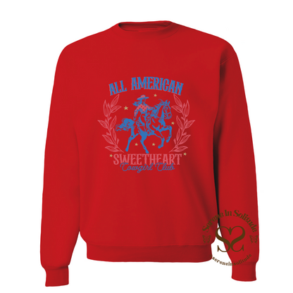 All American Sweetheart Cowgirl Club Sweatshirt