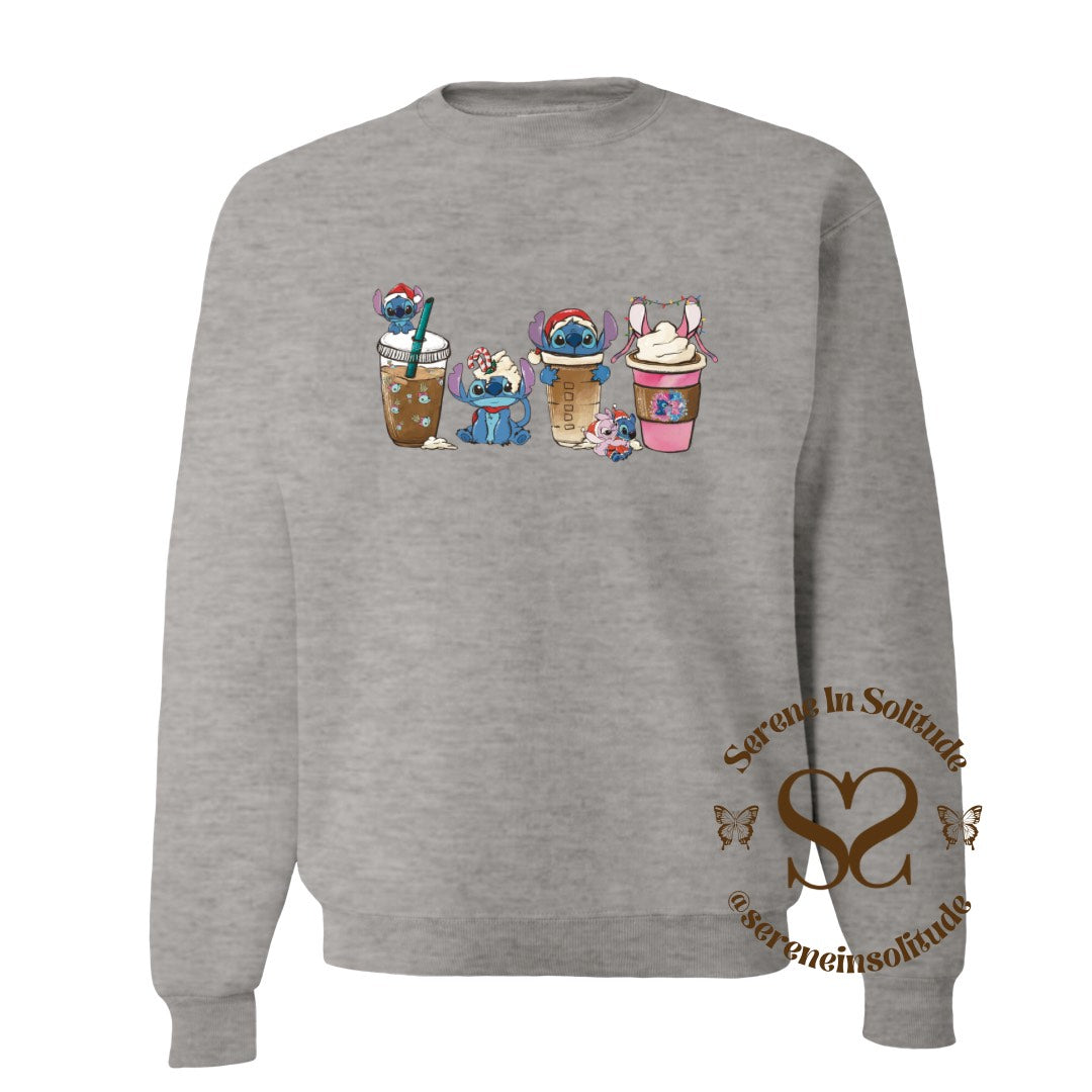 Xmas Alien Coffee Sweatshirt/Hood