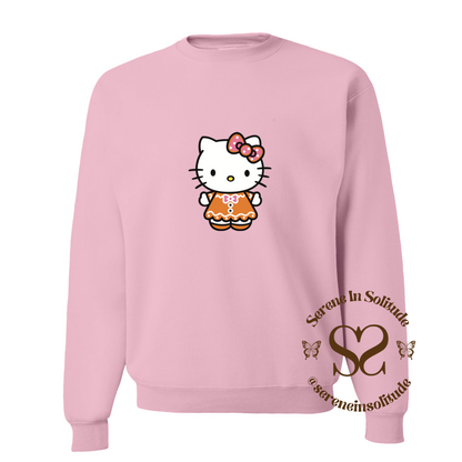 Gingerbread Kitty Sweatshirt/Hood