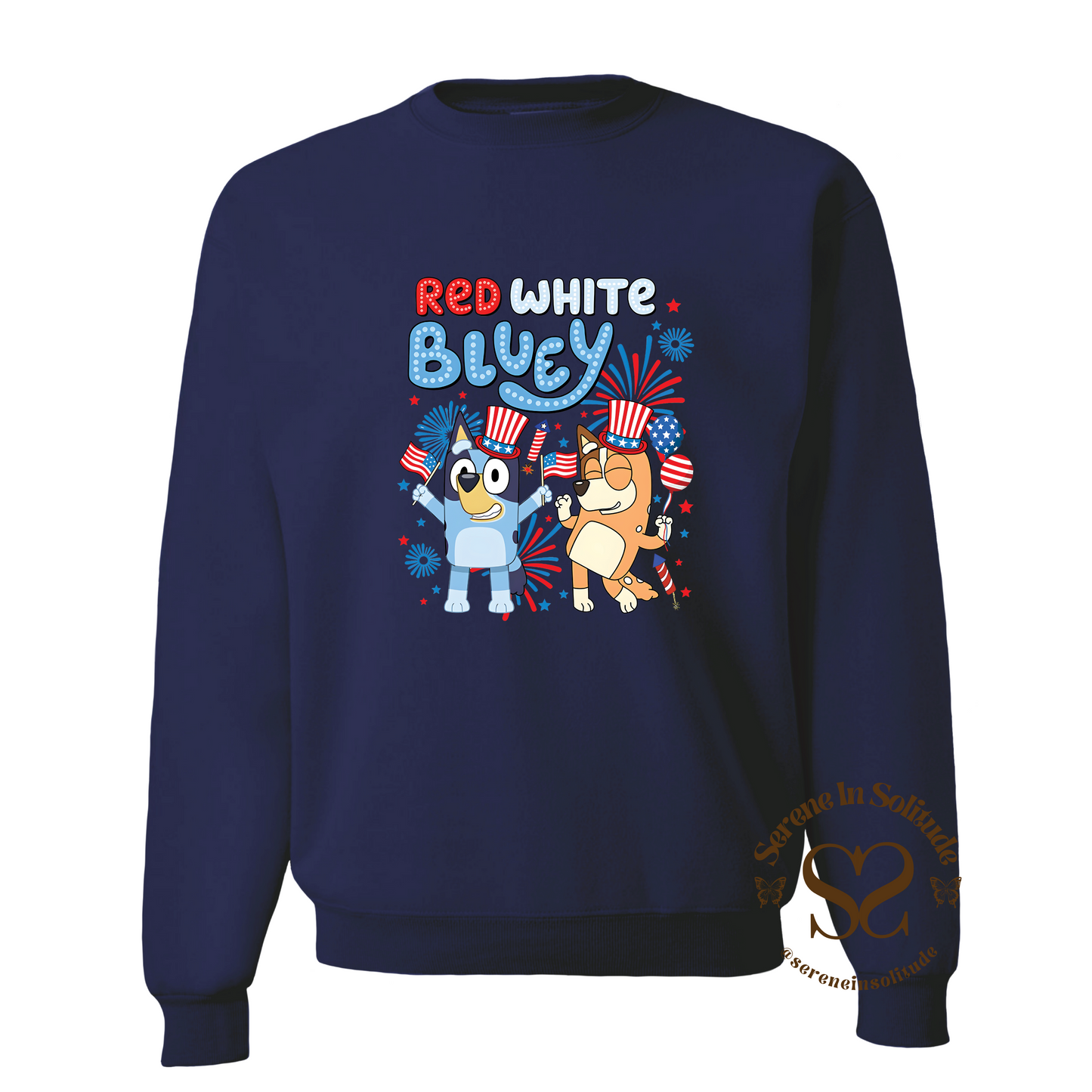 Red White Bluey Sweatshirt