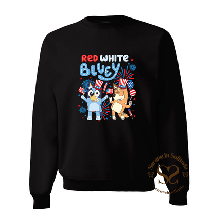 Red White Bluey Sweatshirt