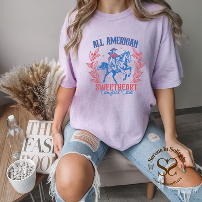 All American Sweetheart Cowgirl Club T-Shirt