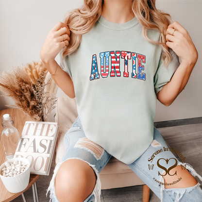 Patriotic Auntie T-shirt