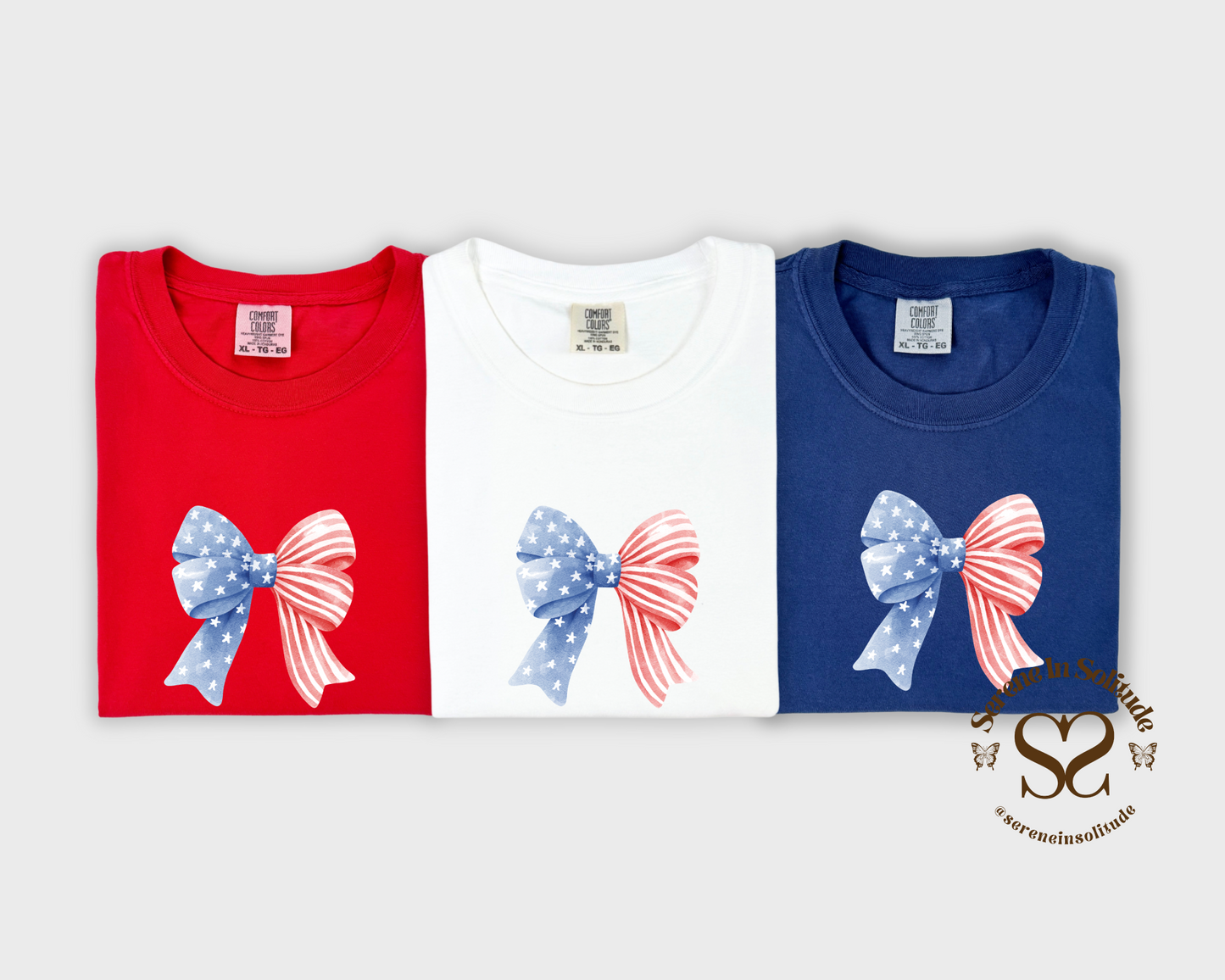 American Flag Bow T-shirt