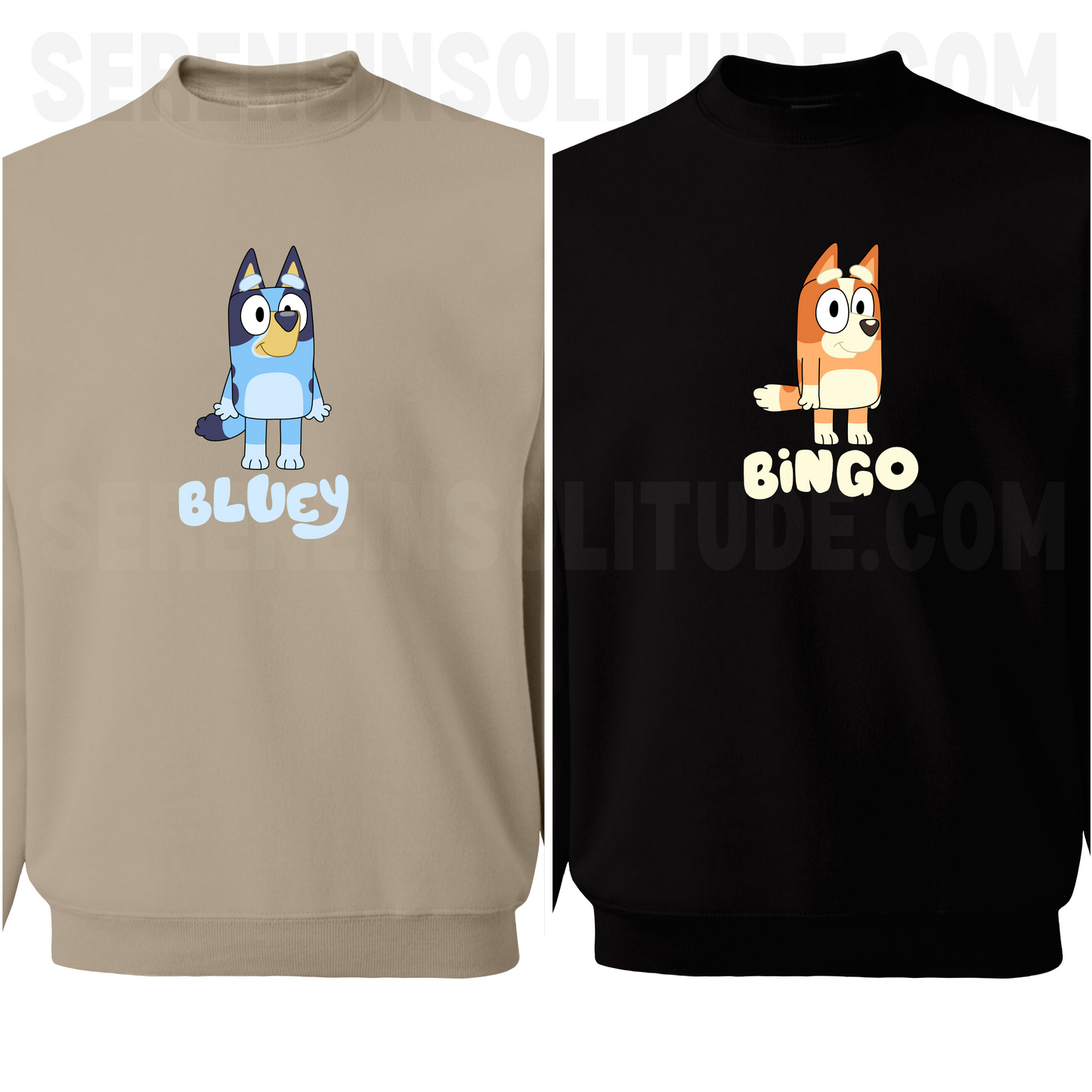 Bluey and Bingo Matching Sweatshirts